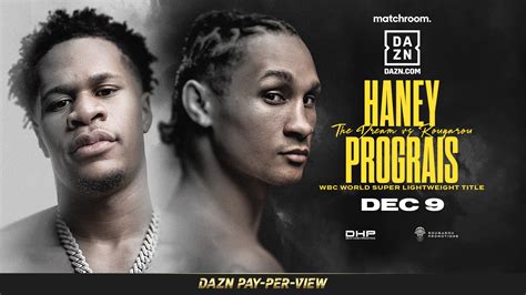 Haney vs Prograis is set to take place on Saturday 9 December at the Chase Center in San Francisco. The main card is due to begin at 1am GMT on Sunday (6pm PT, 8pm CT, 9pm ET on Saturday).